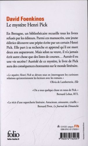 Produktbild: Le myst&egrave;re Henri Pick