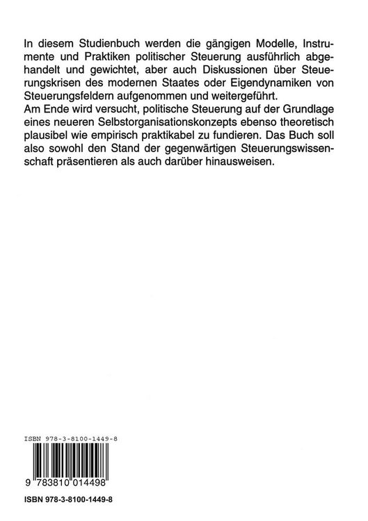 Produktbild: Politische Steuerung