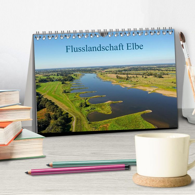 Produktbild: Flusslandschaft Elbe (Tischkalender 2026 DIN A5 quer), CALVENDO Monatskalender