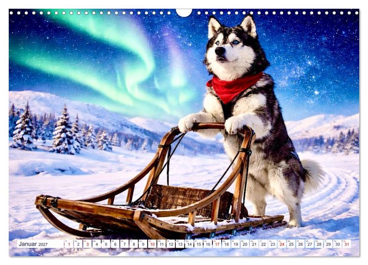 Produktbild: Wovon Hunde tr&auml;umen (Wandkalender 2027 DIN A3 quer), CALVENDO Monatskalender
