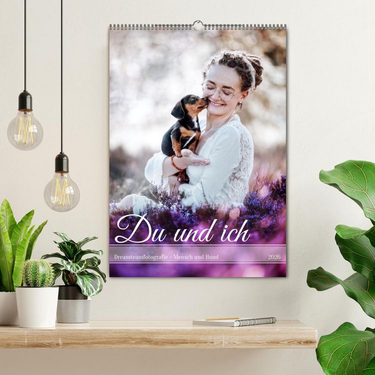 Produktbild: Du und ich - Dreamteamfotografie - Mensch und Hund (Wandkalender 2026 DIN A2 hoch), CALVENDO Monatskalender