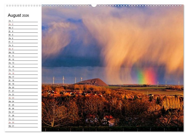 Produktbild: Schachtanlagen in Mansfeld S&uuml;dharz (Wandkalender 2026 DIN A2 quer), CALVENDO Monatskalender
