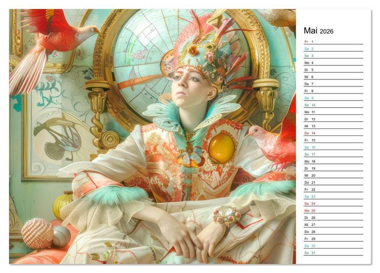Produktbild: Venezianische Impressionen - Kunstvolle Fantasiewerke (PLANER) (Wandkalender 2026 DIN A3 quer), CALVENDO Monatskalender