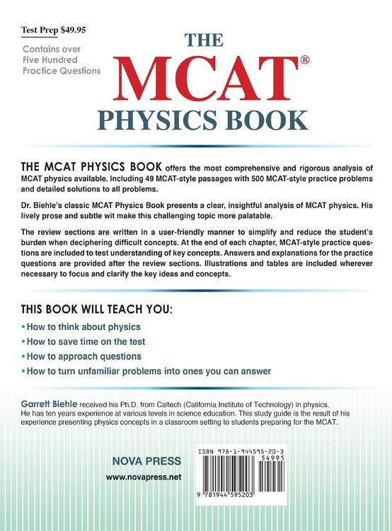 Produktbild: The MCAT Physics Book