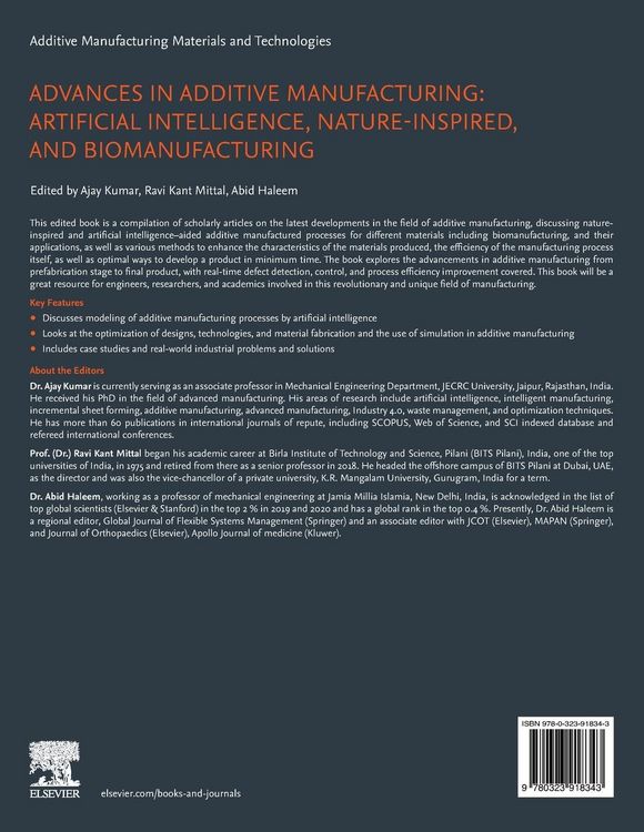Produktbild: Advances in Additive Manufacturing