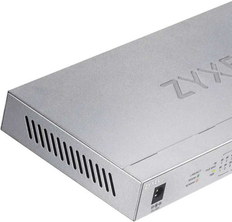 Produktbild: ZyXEL GS1008HP-EU0101F GS1008-HP Netzwerk Switch 8 Port 2000MBit/s PoE-Funktion