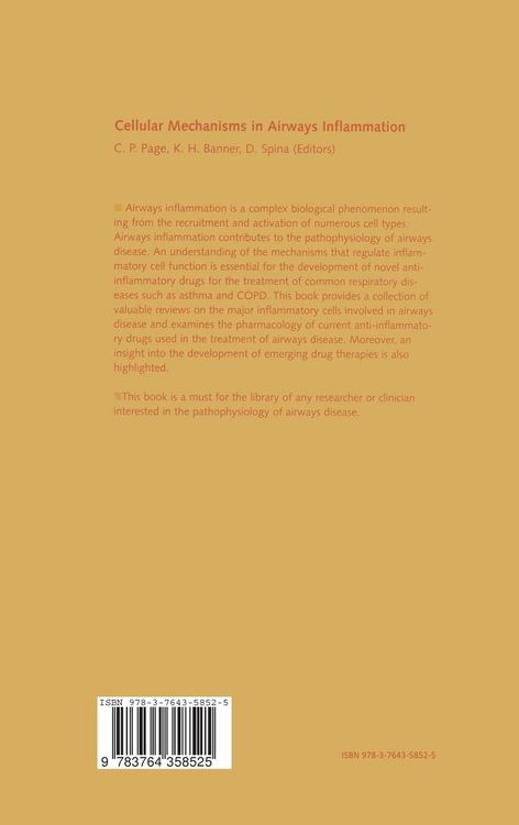 Produktbild: Cellular Mechanisms in Airways Inflammation