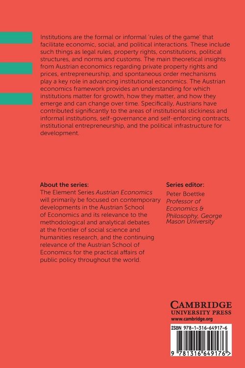 Produktbild: The Decline and Rise of Institutions