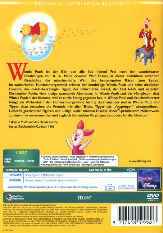 Produktbild: Die vielen Abenteuer von Winnie Puuh - Disney Classics