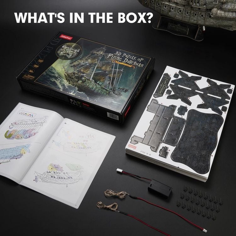 Produktbild: CUBICFUN - 3D Puzzle Flying Dutchman LED 360 Teile
