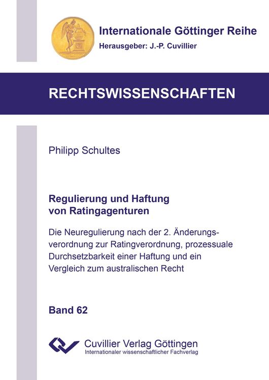 Produktbild: Regulierung und Haftung von Ratingagenturen