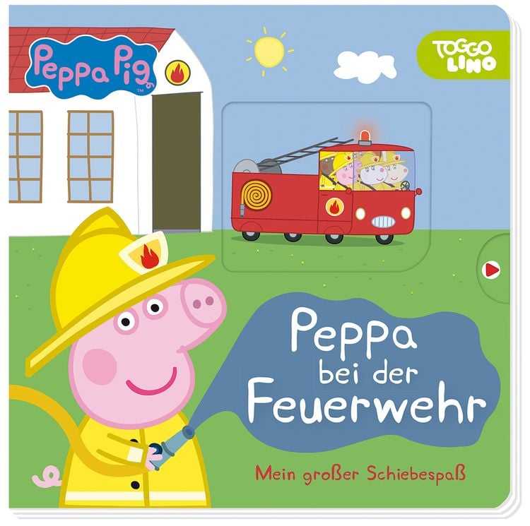Produktbild: Peppa Pig: Peppa bei der Feuerwehr: Mein gro&szlig;er Schiebespa&szlig;