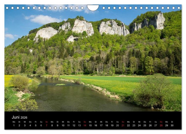 Produktbild: Das Donautal - Wanderparadies auf der Schw&auml;bischen Alb (Wandkalender 2026 DIN A4 quer), CALVENDO Monatskalender
