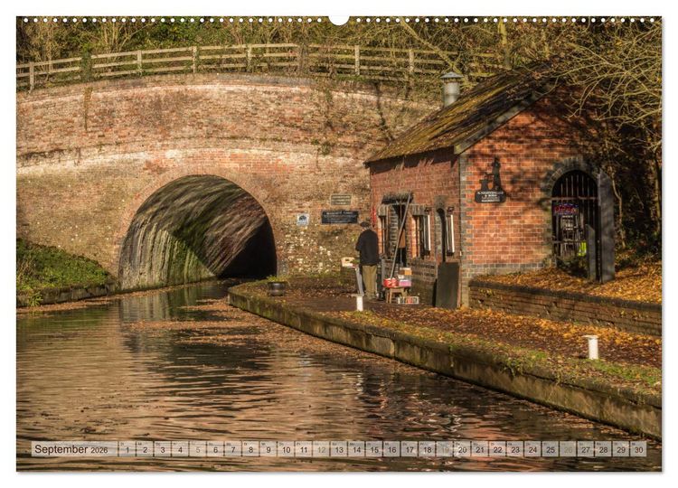 Produktbild: Narrow Boating auf dem Grand Union Canal (hochwertiger Premium Wandkalender 2026 DIN A2 quer), Kunstdruck in Hochglanz