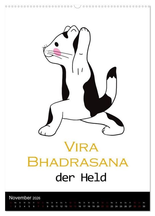 Produktbild: Yogakatzen - ganz entspannt im Hier und Jetzt (Wandkalender 2026 DIN A2 hoch), CALVENDO Monatskalender