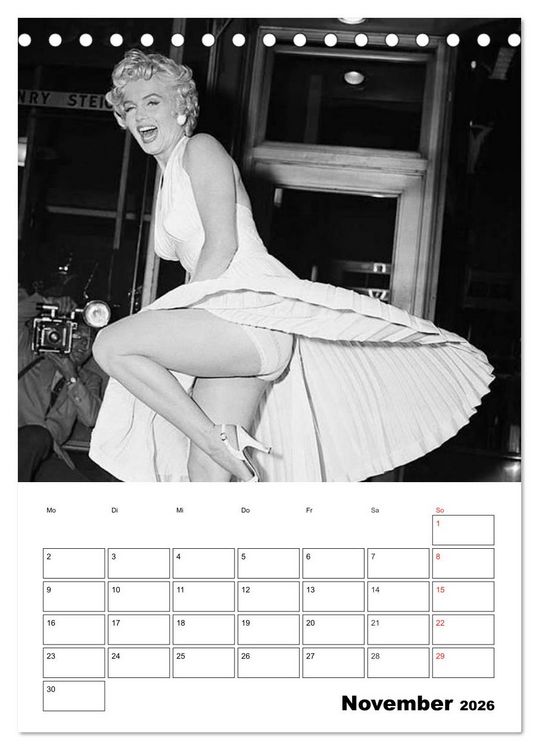 Produktbild: Marilyn Monroe. Weltstar und Sexsymbol (Tischkalender 2026 DIN A5 hoch), CALVENDO Monatskalender