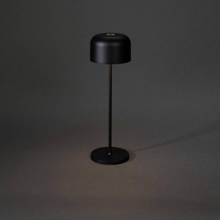 Produktbild: Konstsmide 7834-750 Lille LED-Akku-Tischlampe 3.5W Warmwei&szlig; Schwarz
