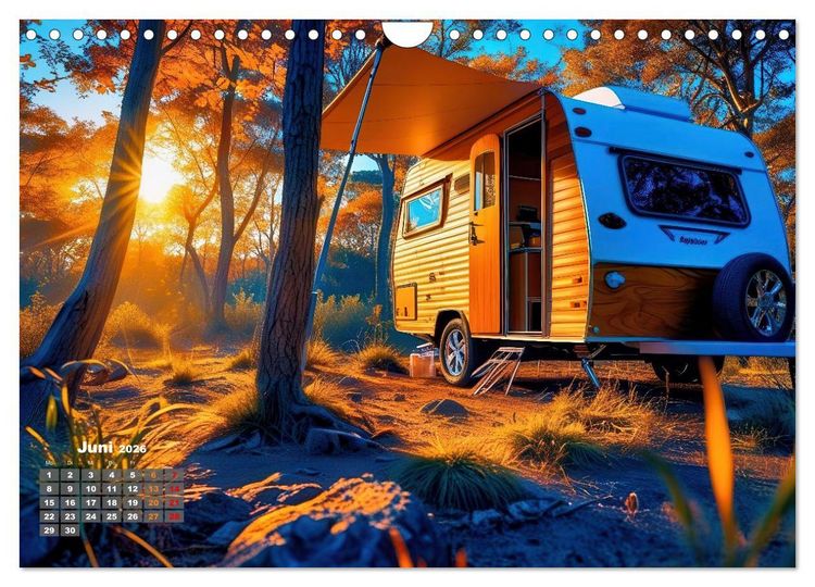 Produktbild: Vanlife - Caravan Abenteuer (Wandkalender 2026 DIN A4 quer), CALVENDO Monatskalender