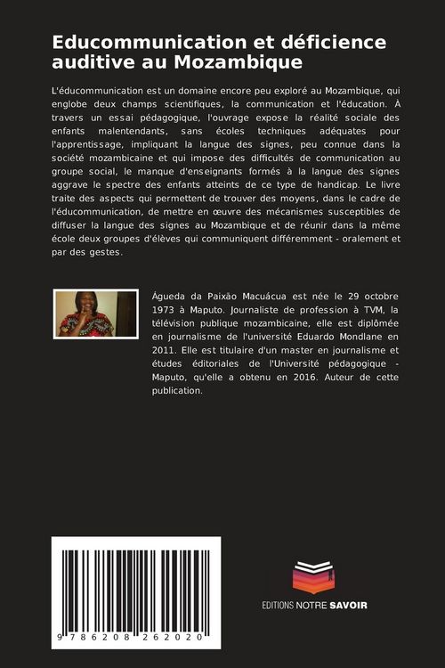 Produktbild: Educommunication et d&eacute;ficience auditive au Mozambique