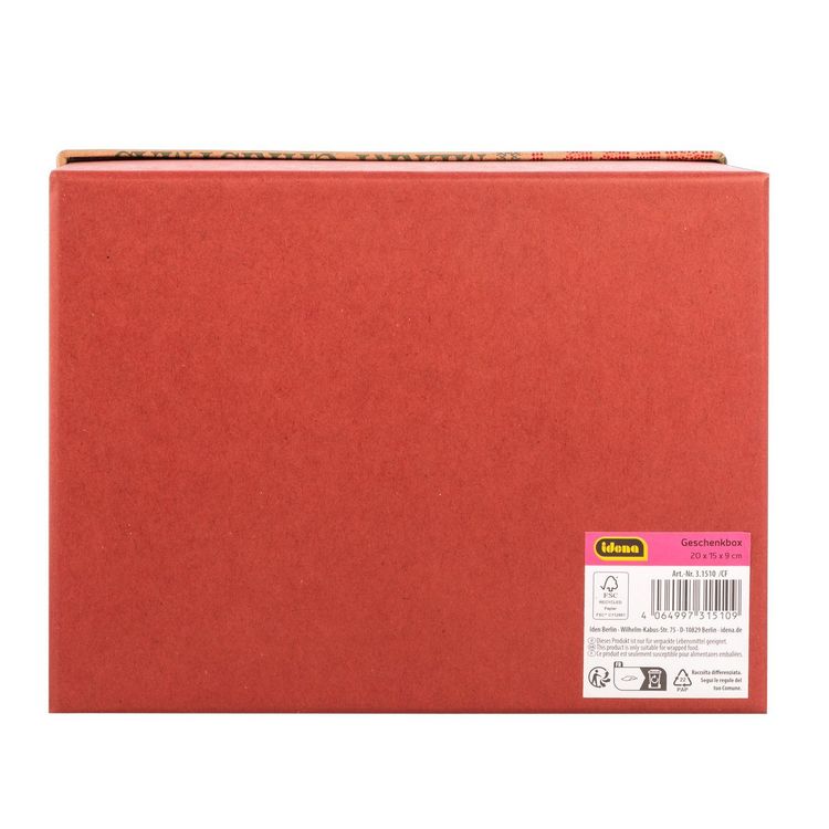 Produktbild: Idena Geschenkbox Frohe Weihnachten / Happy New Year 20x15x9cm