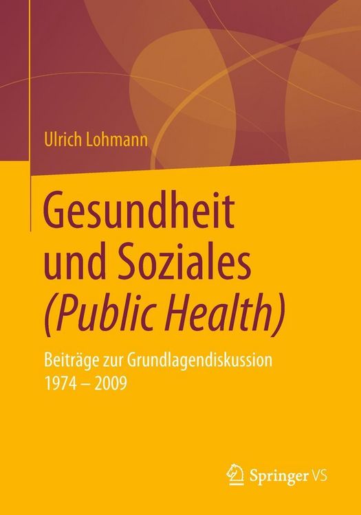 Produktbild: Gesundheit und Soziales (Public Health)