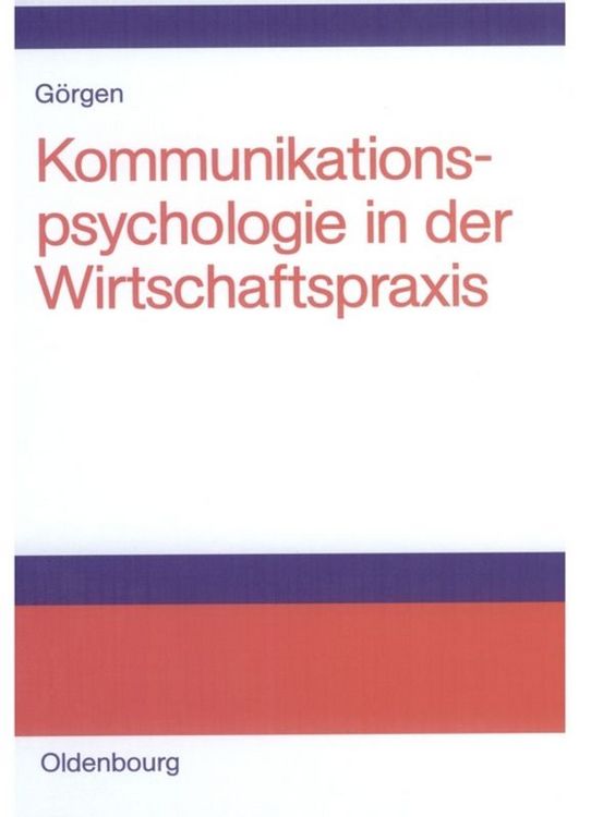 Produktbild: Kommunikationspsychologie in der Wirtschaftspraxis