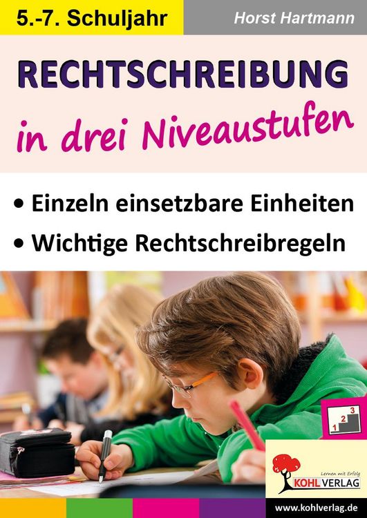 Produktbild: Rechtschreibung in drei Niveaustufen / Klasse 5-7