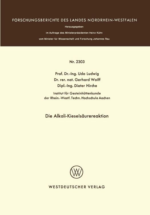 Produktbild: Die Alkali-Kiesels&auml;urereaktion