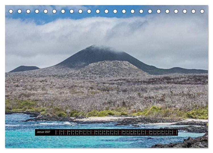Produktbild: Galapagos- Landschaften (Tischkalender 2027 DIN A5 quer), CALVENDO Monatskalender