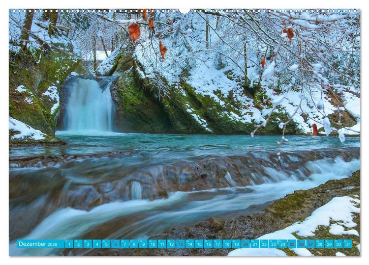 Produktbild: Rauschende Wildb&auml;che im Allg&auml;u (hochwertiger Premium Wandkalender 2026 DIN A2 quer), Kunstdruck in Hochglanz