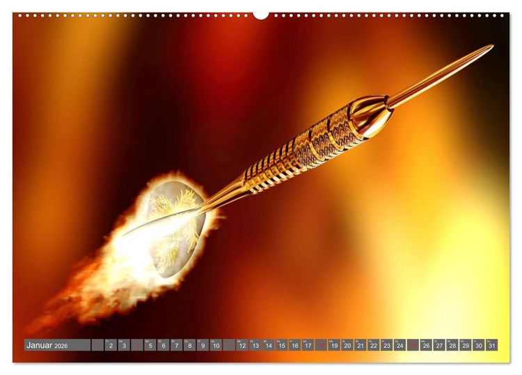 Produktbild: Darts. Konzentration - Sport - Spannung (hochwertiger Premium Wandkalender 2026 DIN A2 quer), Kunstdruck in Hochglanz