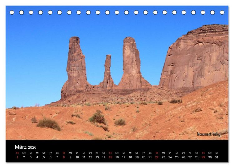 Produktbild: United States National Parks (Tischkalender 2026 DIN A5 quer), CALVENDO Monatskalender