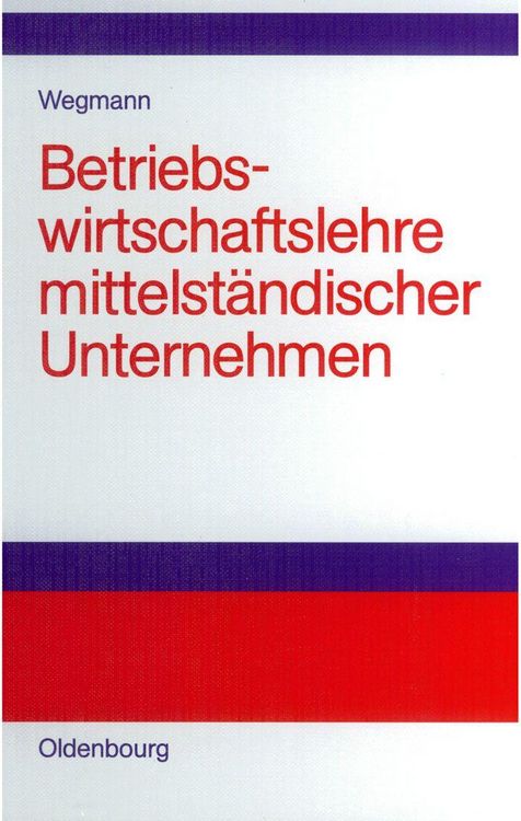 Produktbild: Betriebswirtschaftslehre mittelst&auml;ndischer Unternehmen
