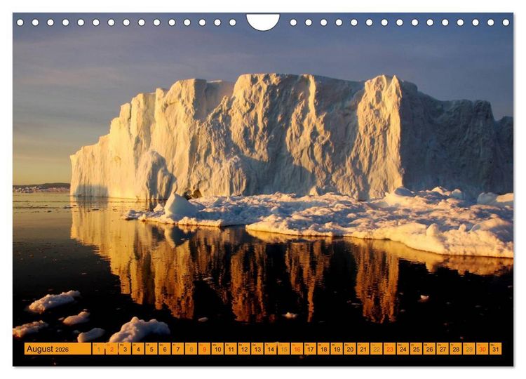Produktbild: EISIGE GIGANTEN in der DISKOBUCHT (Wandkalender 2026 DIN A4 quer), CALVENDO Monatskalender