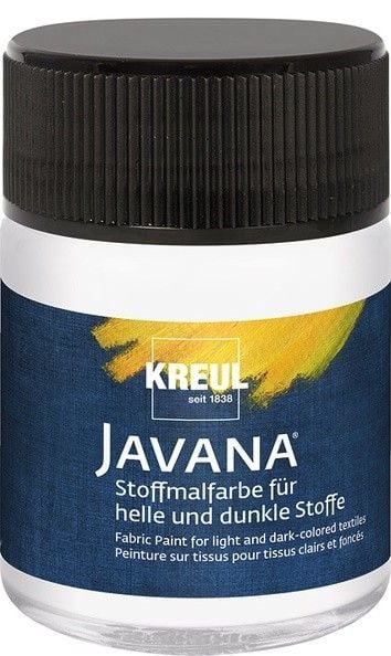 Produktbild: KREUL Javana Stoffmalfarbe f&uuml;r helle und dunkle Stoffe, Wei&szlig; 50 ml