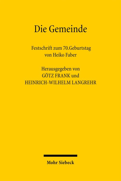 Produktbild: Die Gemeinde