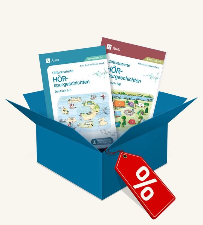 Produktbild: Paket: Differenzierte H&ouml;rspurgeschichten Deutsch Kl. 5-8