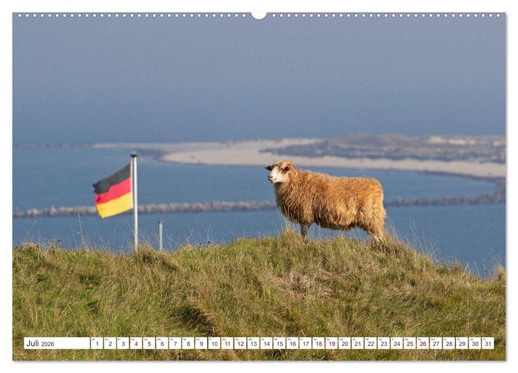 Produktbild: Helgoland - Hochseeinsel in der Nordsee (Wandkalender 2026 DIN A2 quer), CALVENDO Monatskalender