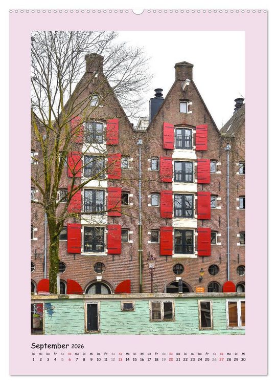 Produktbild: Amsterdam - Alles nur Fassade (Wandkalender 2026 DIN A2 hoch), CALVENDO Monatskalender