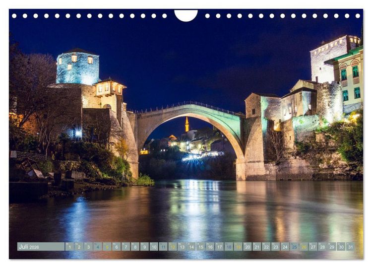 Produktbild: Die Altstadt von Mostar (Wandkalender 2026 DIN A4 quer), CALVENDO Monatskalender