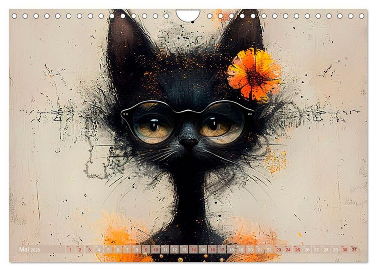 Produktbild: Miau-velous Momente (Wandkalender 2026 DIN A4 quer), CALVENDO Monatskalender