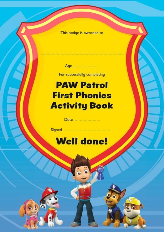 Produktbild: PAW Patrol First Phonics Activity Book