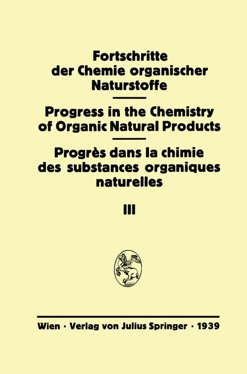 Produktbild: Fortschritte der Chemie Organischer Naturstoffe / Progress in the Chemistry of Organic Natural Products