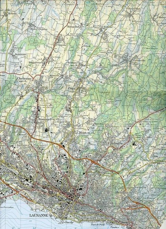 Produktbild: Swisstopo 1 : 50 000 Yverdon-les-Bains Lausanne