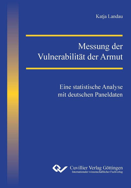 Produktbild: Messung der Vulnerabilit&auml;t der Armut