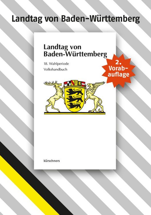 Produktbild: 2. Vorabauflage Landtag von Baden-W&uuml;rttemberg
