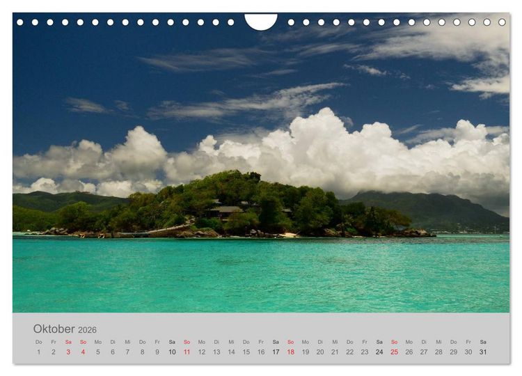 Produktbild: Lichtblicke - Seychellen (Wandkalender 2026 DIN A4 quer), CALVENDO Monatskalender