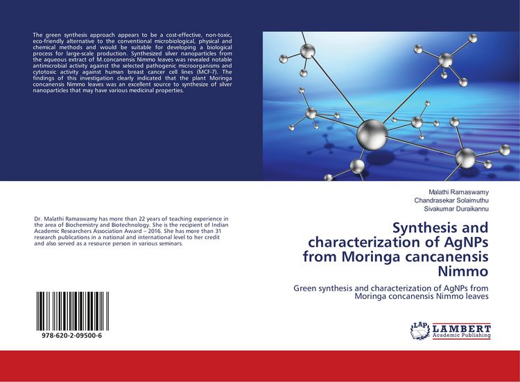 Produktbild: Synthesis and characterization of AgNPs from Moringa cancanensis Nimmo