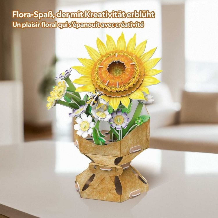 Produktbild: CUBICFUN - 3D Puzzle Blumentopf Sonnenblume 102 T