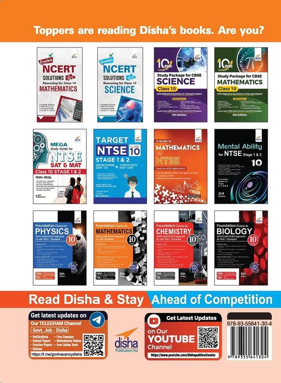 Produktbild: 10 YEAR-WISE Solved Papers (2013 - 2022) for CBSE Class 10 Science with Value Added Notes 2nd Edition